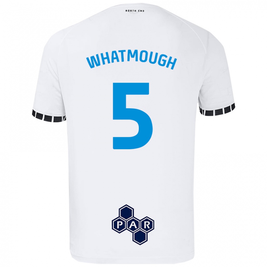 Criança Camisola Jack Whatmough #5 Branco Principal 2024/25 Camisa