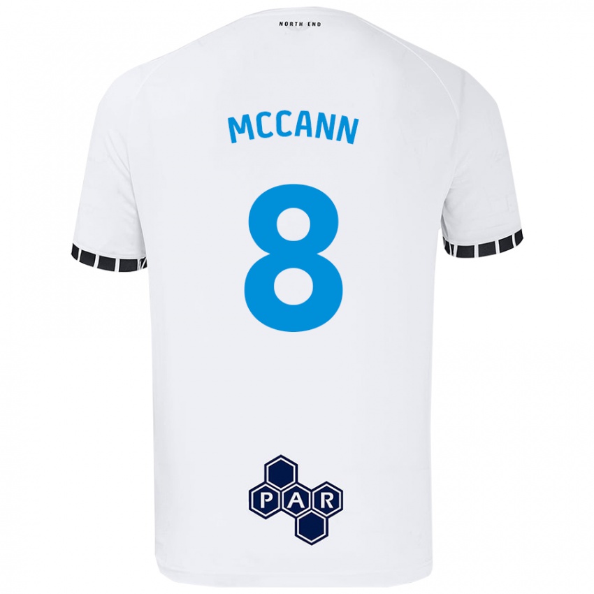 Criança Camisola Ali Mccann #8 Branco Principal 2024/25 Camisa