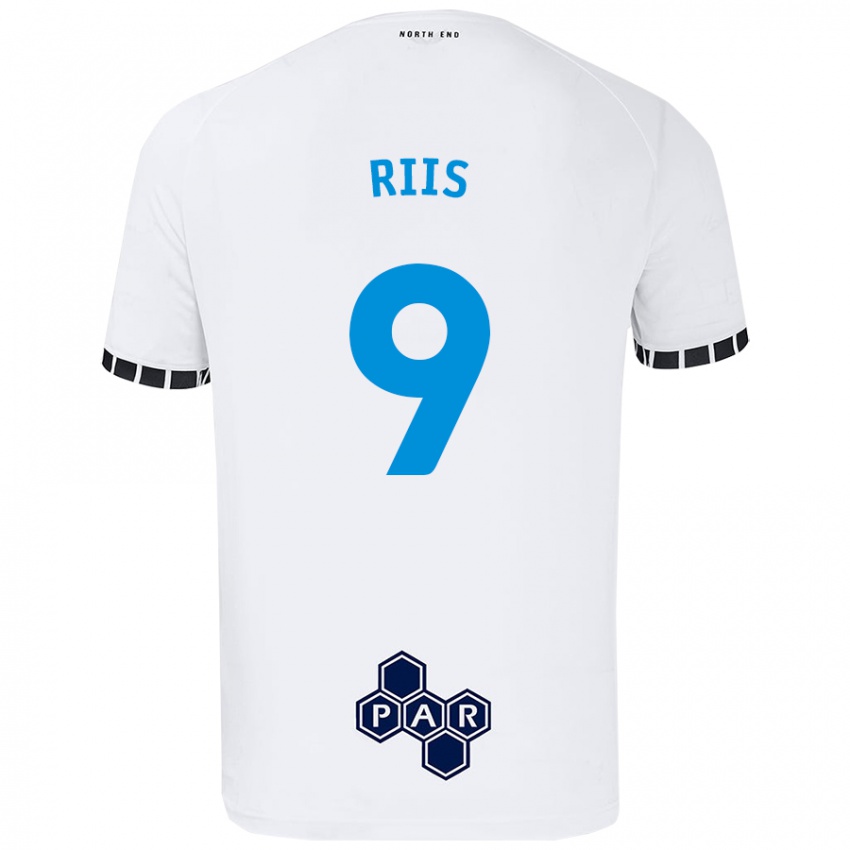 Criança Camisola Emil Riis #9 Branco Principal 2024/25 Camisa