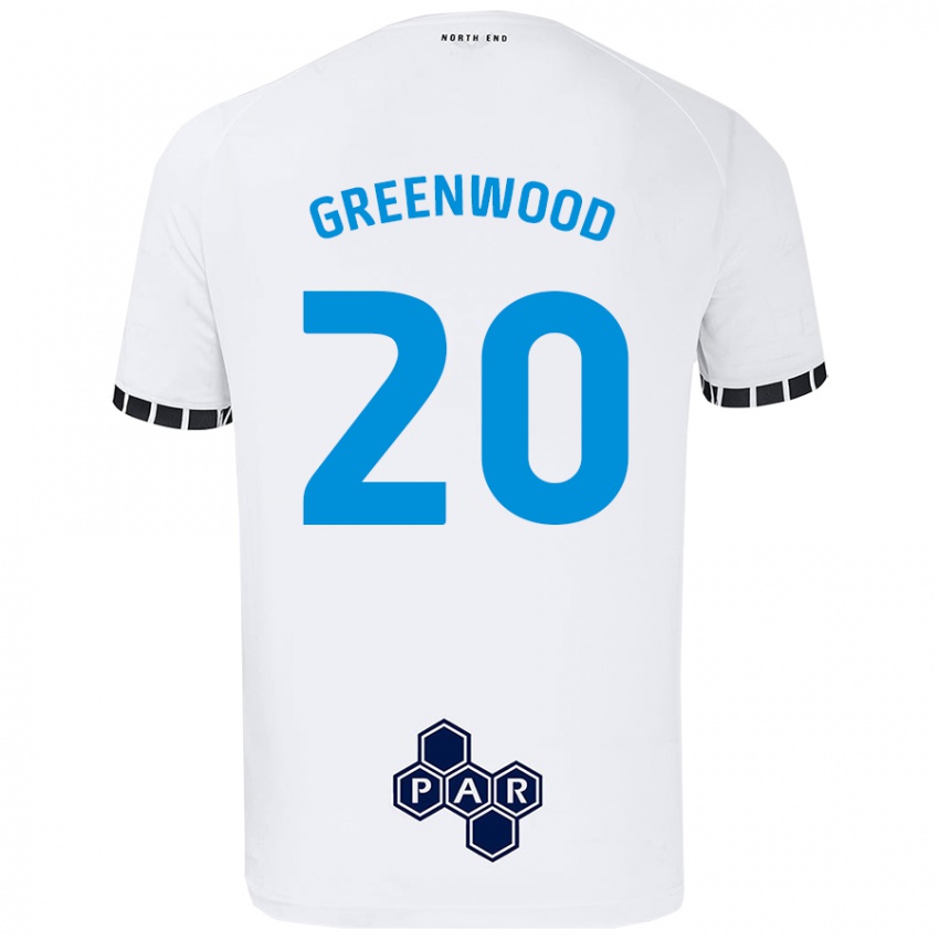 Criança Camisola Sam Greenwood #20 Branco Principal 2024/25 Camisa