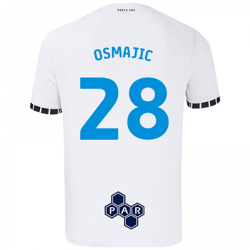 Criança Camisola Milutin Osmajic #28 Branco Principal 2024/25 Camisa