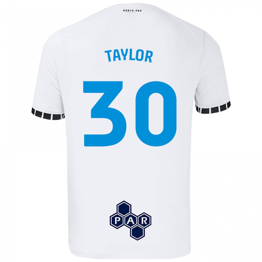 Criança Camisola Kian Taylor #30 Branco Principal 2024/25 Camisa