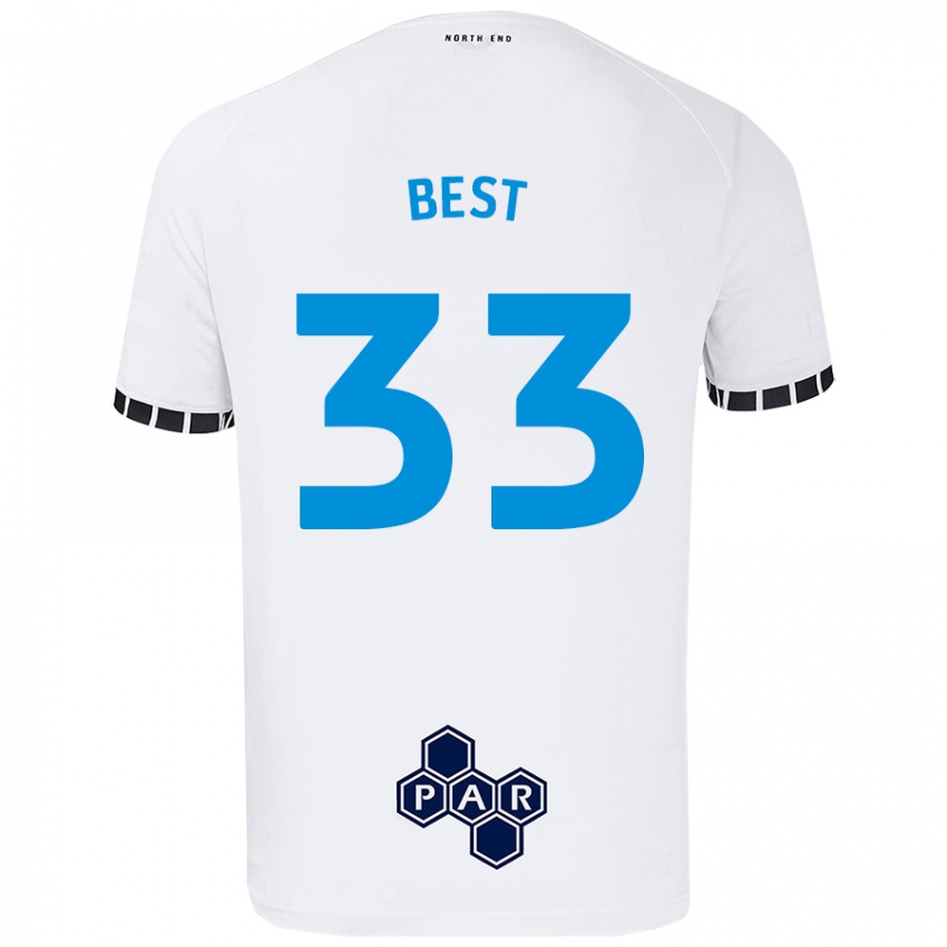 Criança Camisola Kian Best #33 Branco Principal 2024/25 Camisa