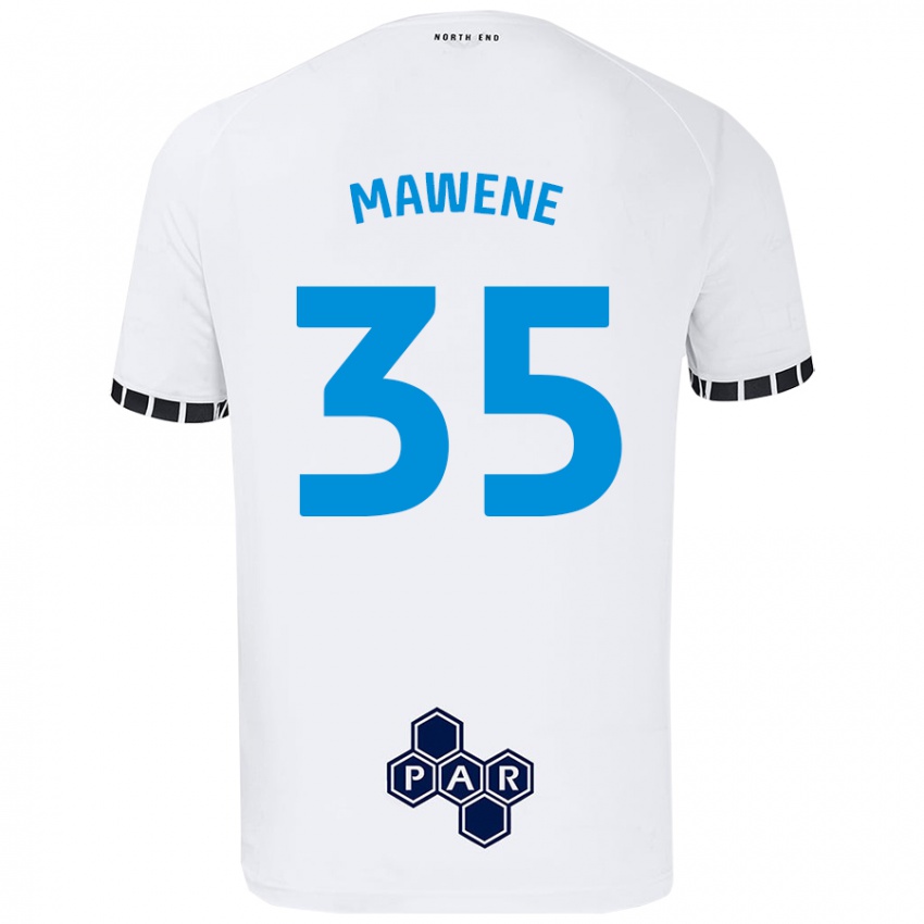 Criança Camisola Noah Mawene #35 Branco Principal 2024/25 Camisa