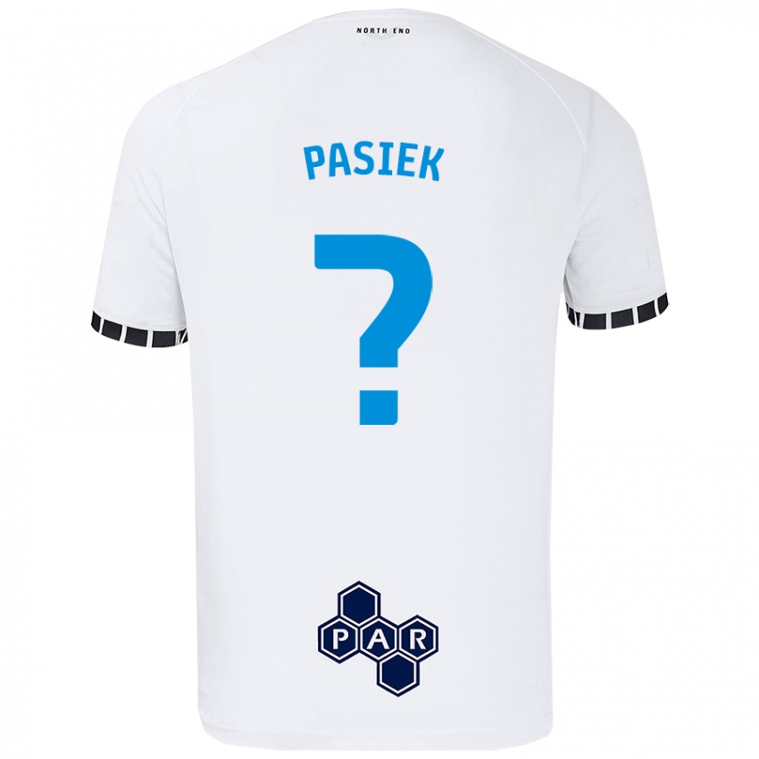 Criança Camisola Kacper Pasiek #0 Branco Principal 2024/25 Camisa