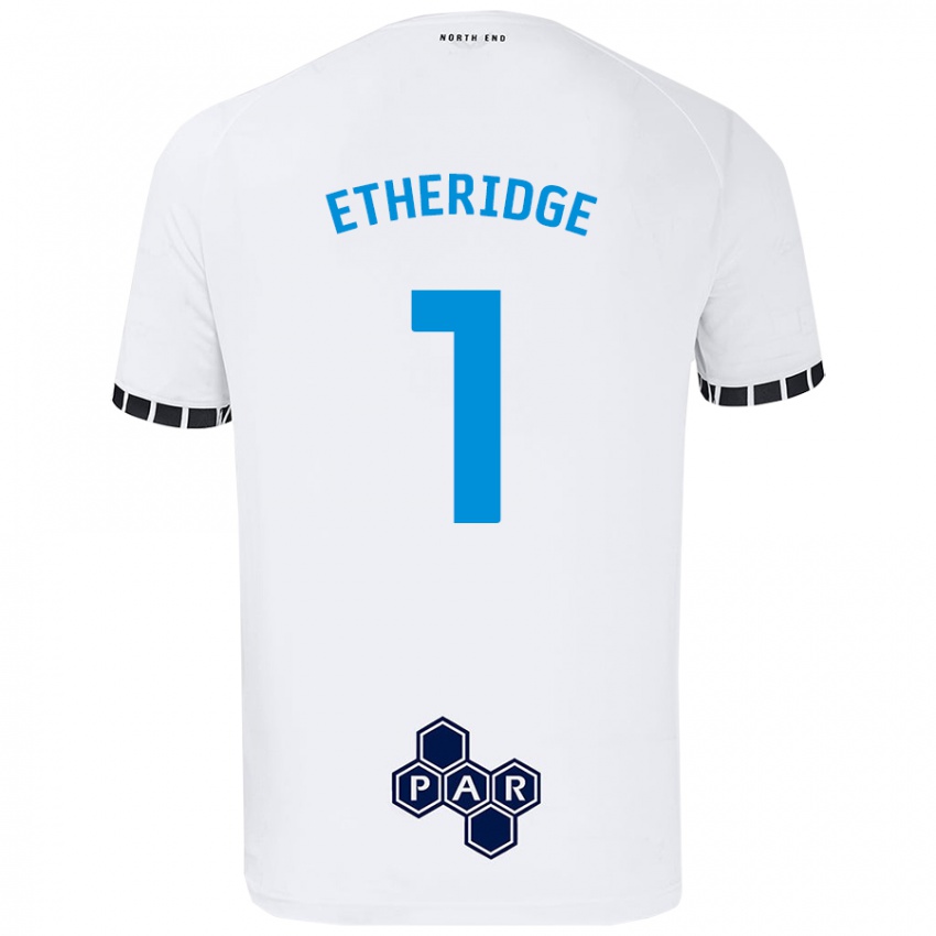 Criança Camisola Ellie Etheridge #1 Branco Principal 2024/25 Camisa