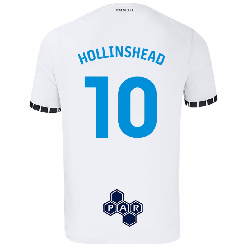 Criança Camisola Emily Hollinshead #10 Branco Principal 2024/25 Camisa