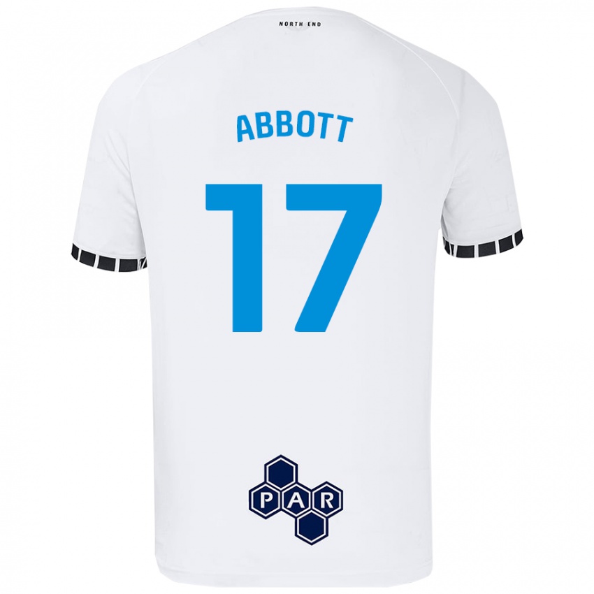 Criança Camisola Becky Abbott #17 Branco Principal 2024/25 Camisa