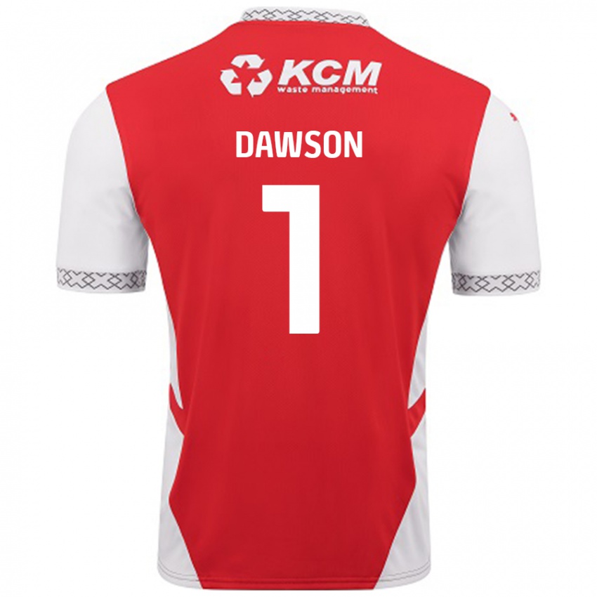 Criança Camisola Cameron Dawson #1 Branco Vermelho Principal 2024/25 Camisa