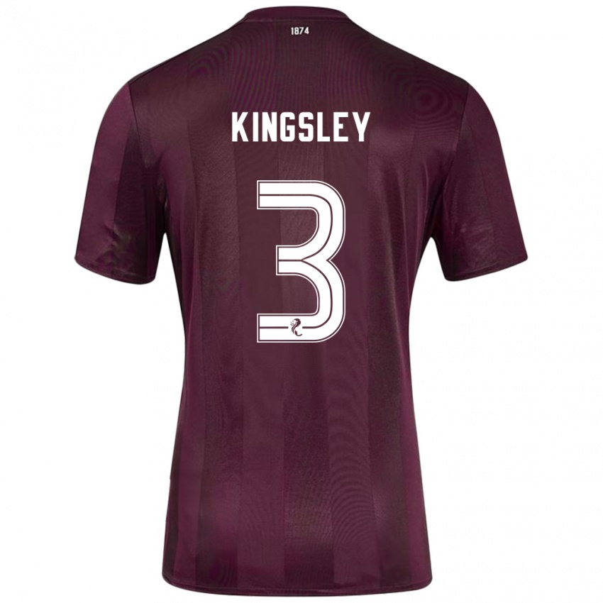 Criança Camisola Stephen Kingsley #3 Borgonha Principal 2024/25 Camisa