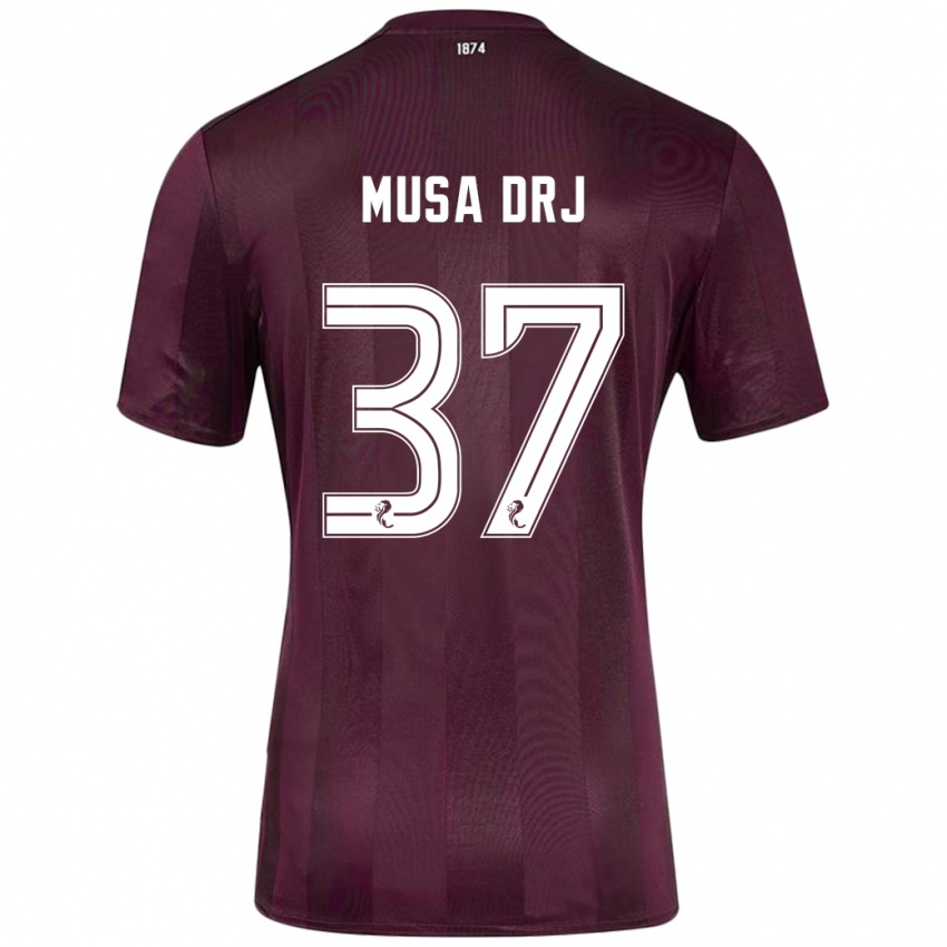 Criança Camisola Musa Drammeh #37 Borgonha Principal 2024/25 Camisa