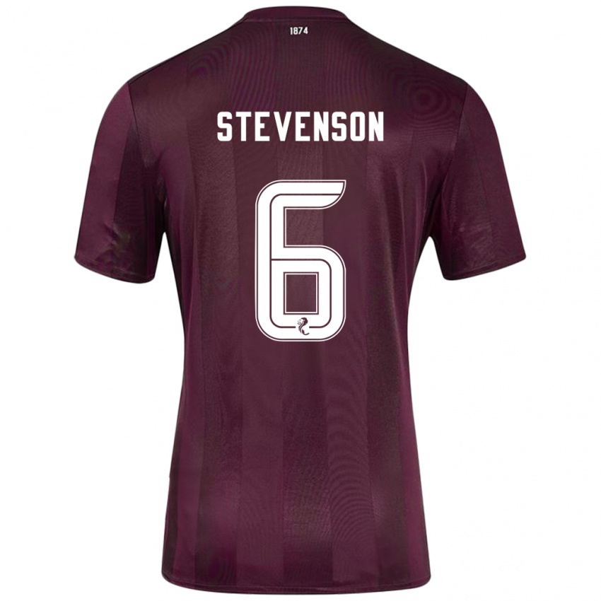 Criança Camisola Gus Stevenson #6 Borgonha Principal 2024/25 Camisa