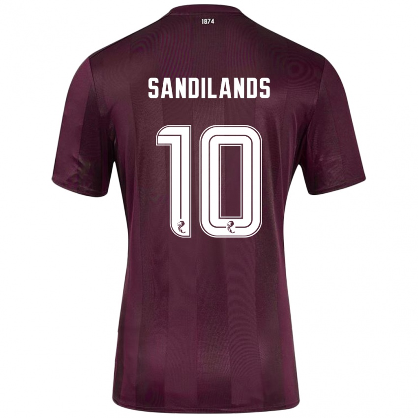 Criança Camisola Callum Sandilands #10 Borgonha Principal 2024/25 Camisa