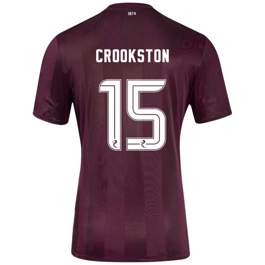 Criança Camisola Gregor Crookston #15 Borgonha Principal 2024/25 Camisa