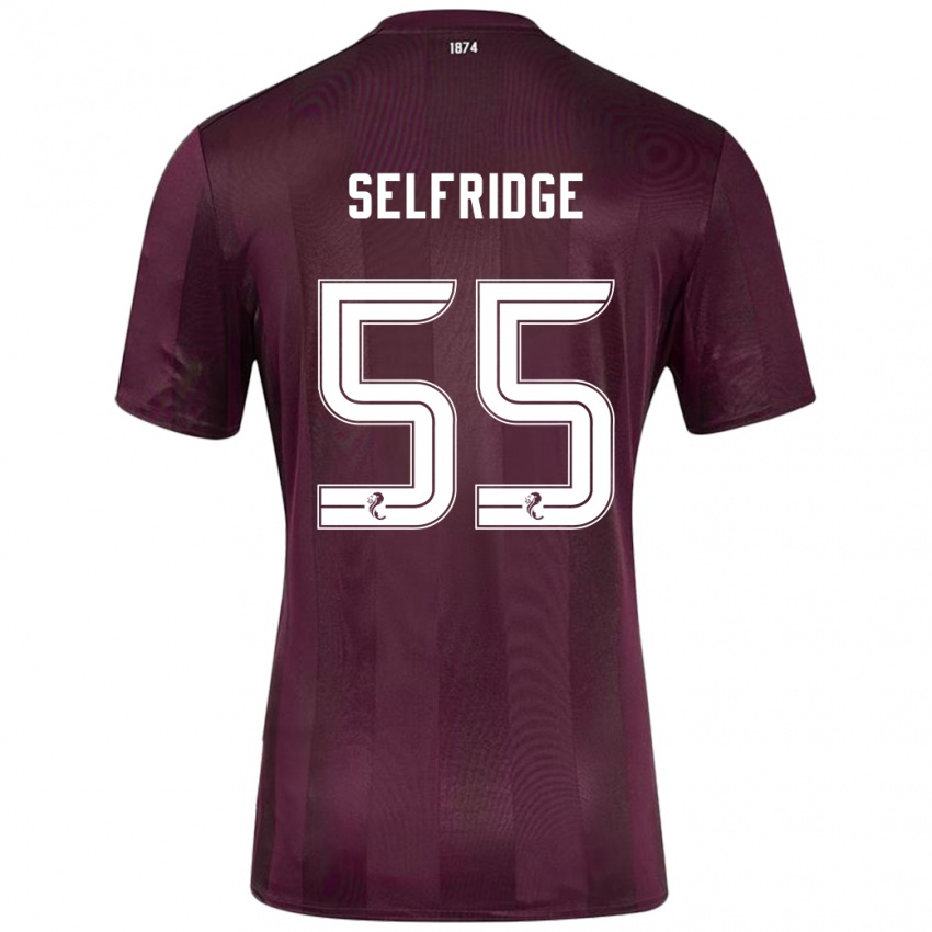 Criança Camisola Louis Selfridge #55 Borgonha Principal 2024/25 Camisa