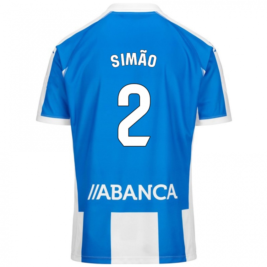 Criança Camisola Iano Simão #2 Branco Azul Principal 2024/25 Camisa