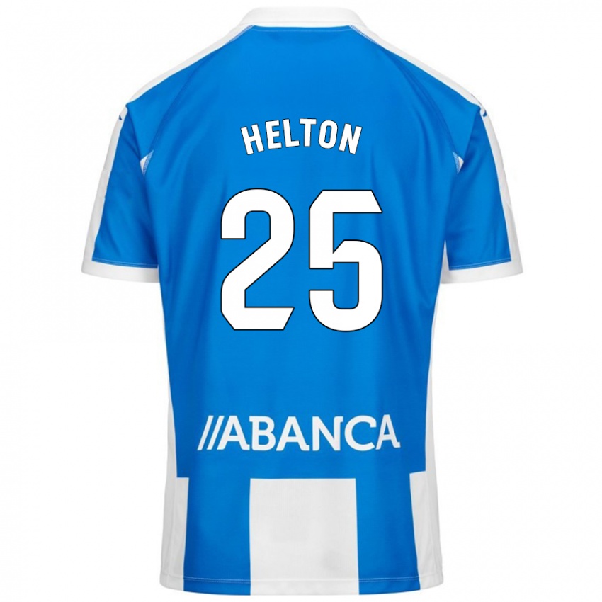 Criança Camisola Helton Leite #25 Branco Azul Principal 2024/25 Camisa