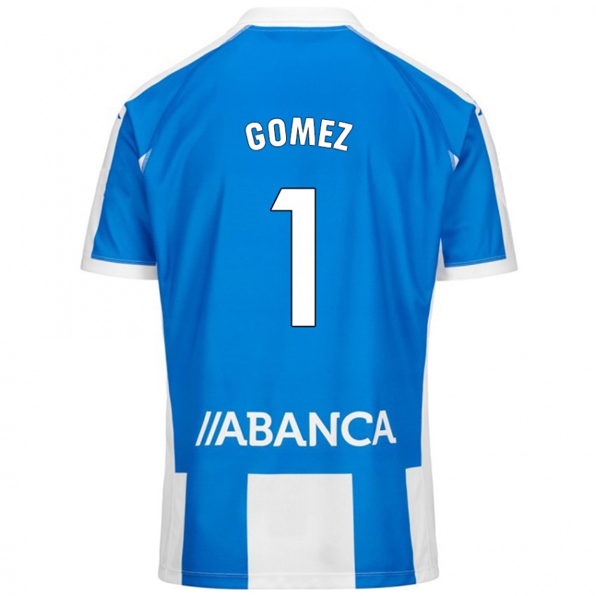 Criança Camisola Yohana Gómez #1 Branco Azul Principal 2024/25 Camisa