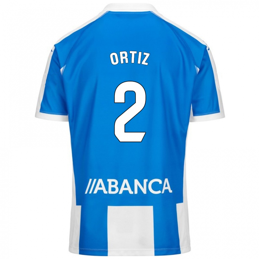 Criança Camisola Samara Ortiz #2 Branco Azul Principal 2024/25 Camisa