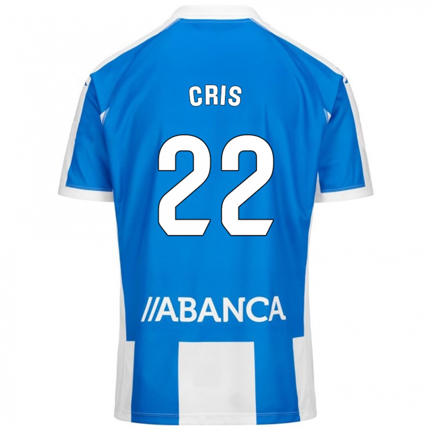 Criança Camisola Cris #22 Branco Azul Principal 2024/25 Camisa