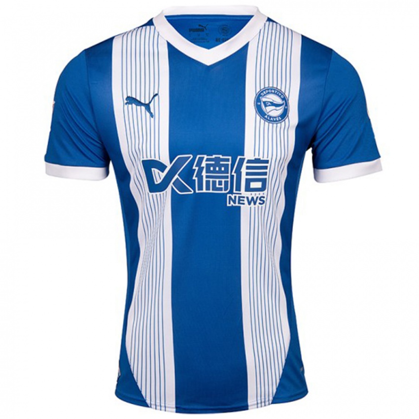 Criança Camisola Oleksandr Kosarev #1 Azul Principal 2024/25 Camisa