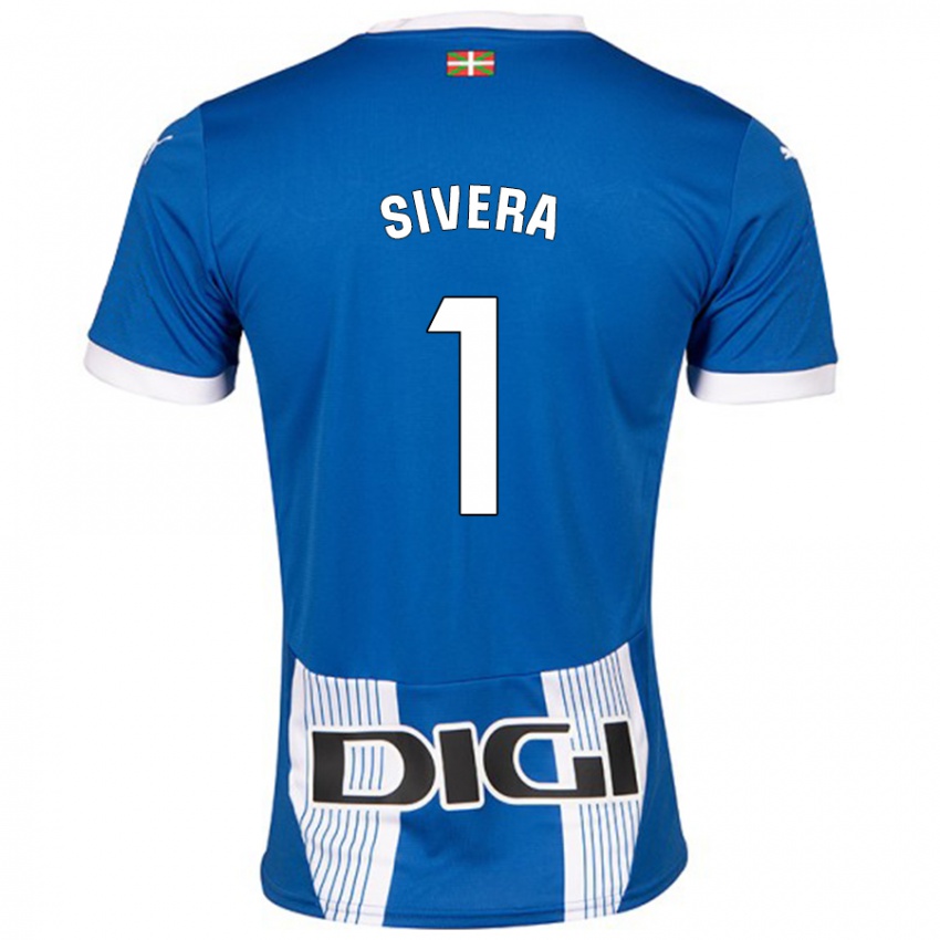 Criança Camisola Antonio Sivera #1 Azul Principal 2024/25 Camisa