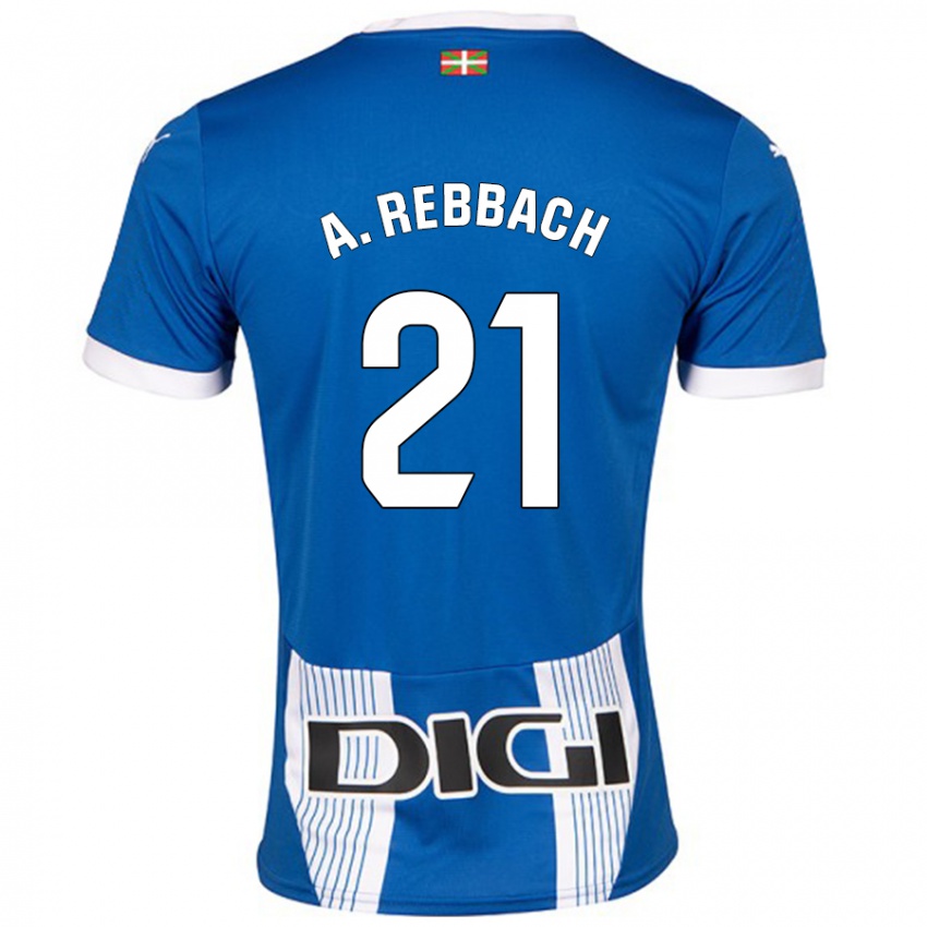 Criança Camisola Abde Rebbach #21 Azul Principal 2024/25 Camisa