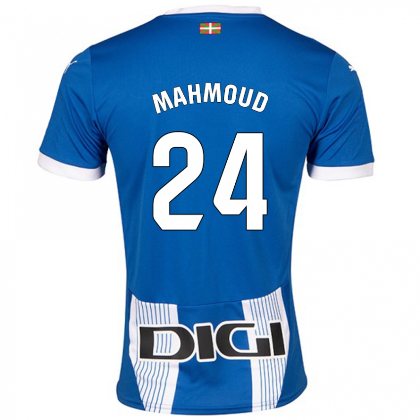 Criança Camisola Abdallahi Mahmoud #24 Azul Principal 2024/25 Camisa