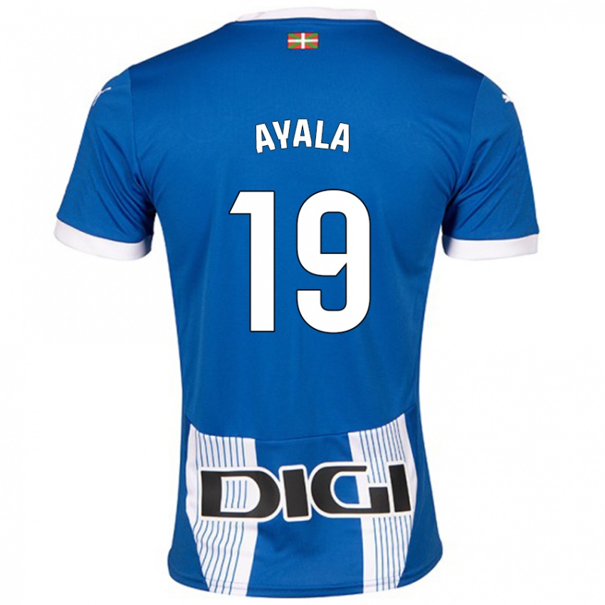 Criança Camisola Axel Ayala #19 Azul Principal 2024/25 Camisa