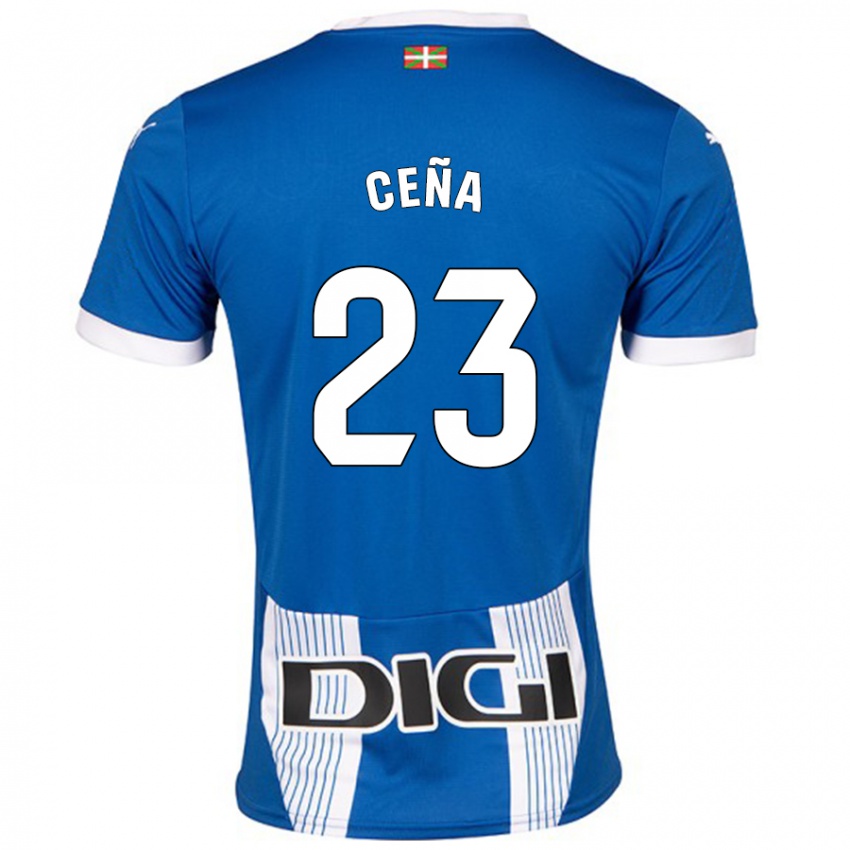 Criança Camisola Marcos Ceña #23 Azul Principal 2024/25 Camisa