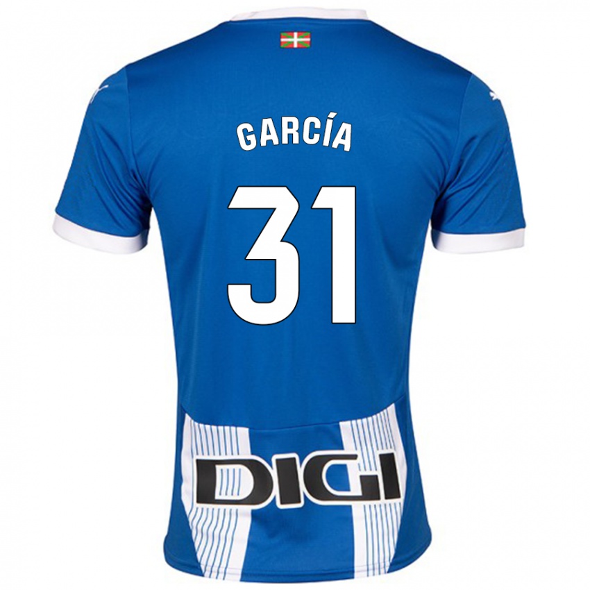 Criança Camisola Gaizka García #31 Azul Principal 2024/25 Camisa