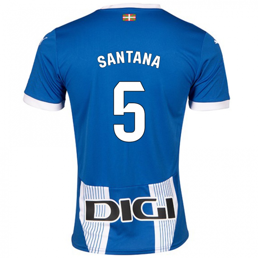 Criança Camisola Vanesa Santana #5 Azul Principal 2024/25 Camisa