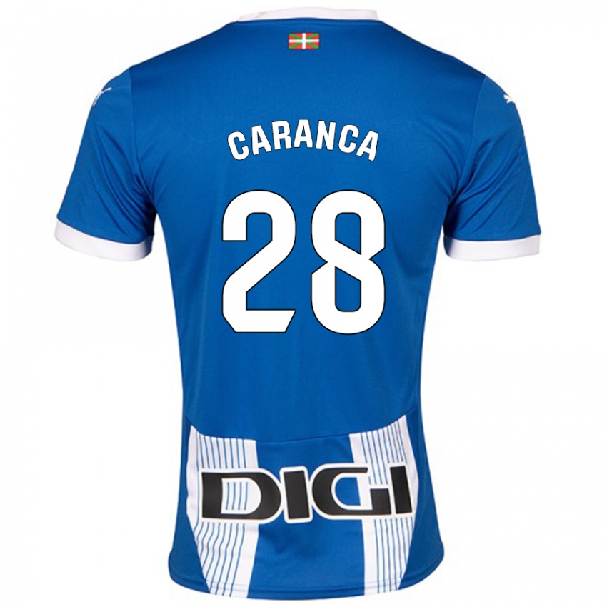 Criança Camisola Sara Caranca #28 Azul Principal 2024/25 Camisa