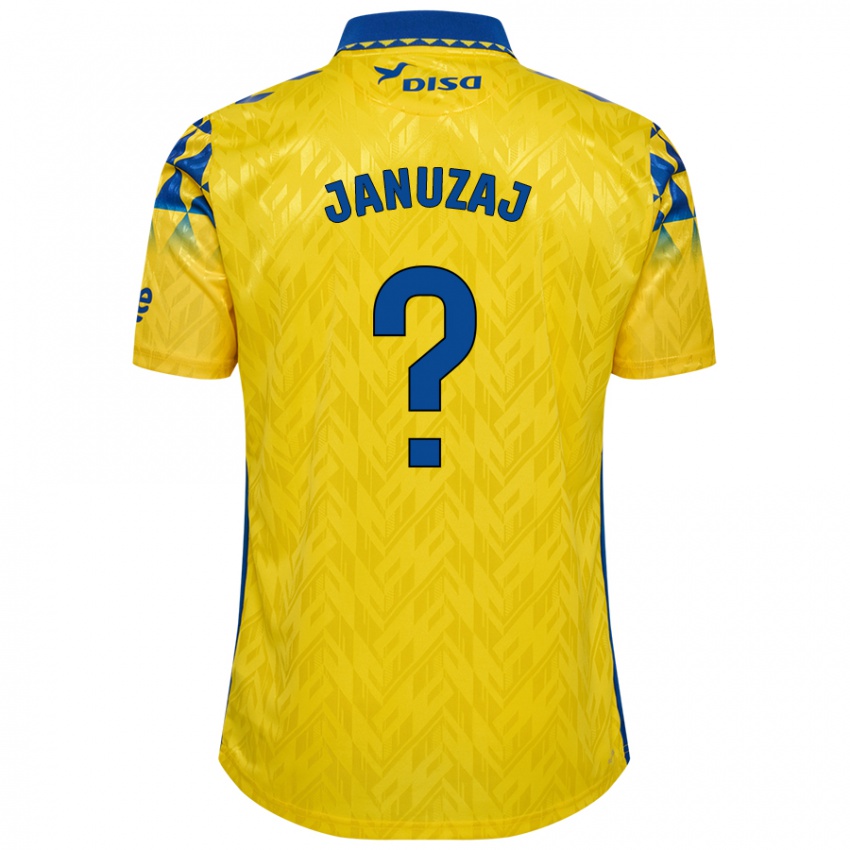 Criança Camisola Adnan Januzaj #0 Azul Amarelo Principal 2024/25 Camisa