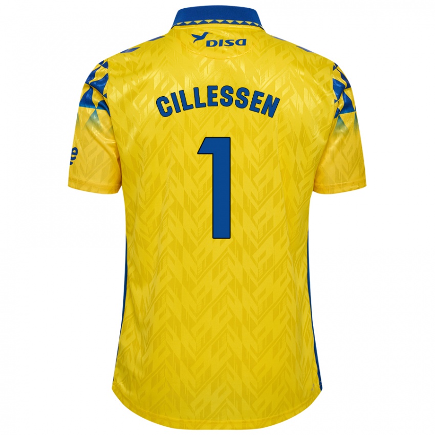 Criança Camisola Jasper Cillessen #1 Azul Amarelo Principal 2024/25 Camisa