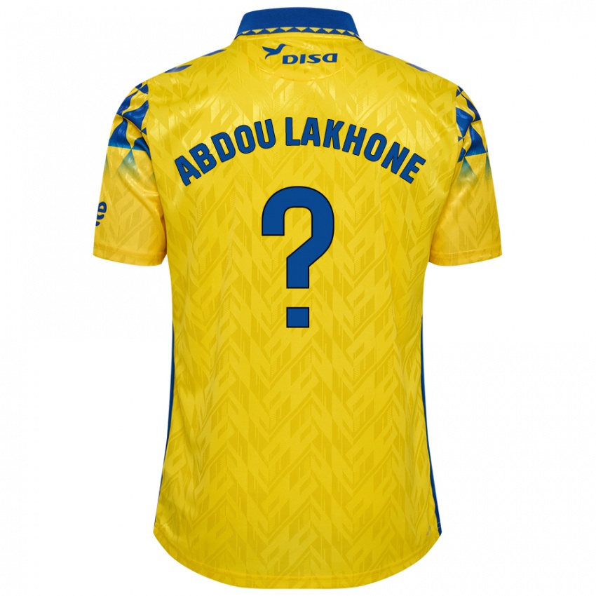 Criança Camisola Pape Abdou Lakhone #0 Azul Amarelo Principal 2024/25 Camisa