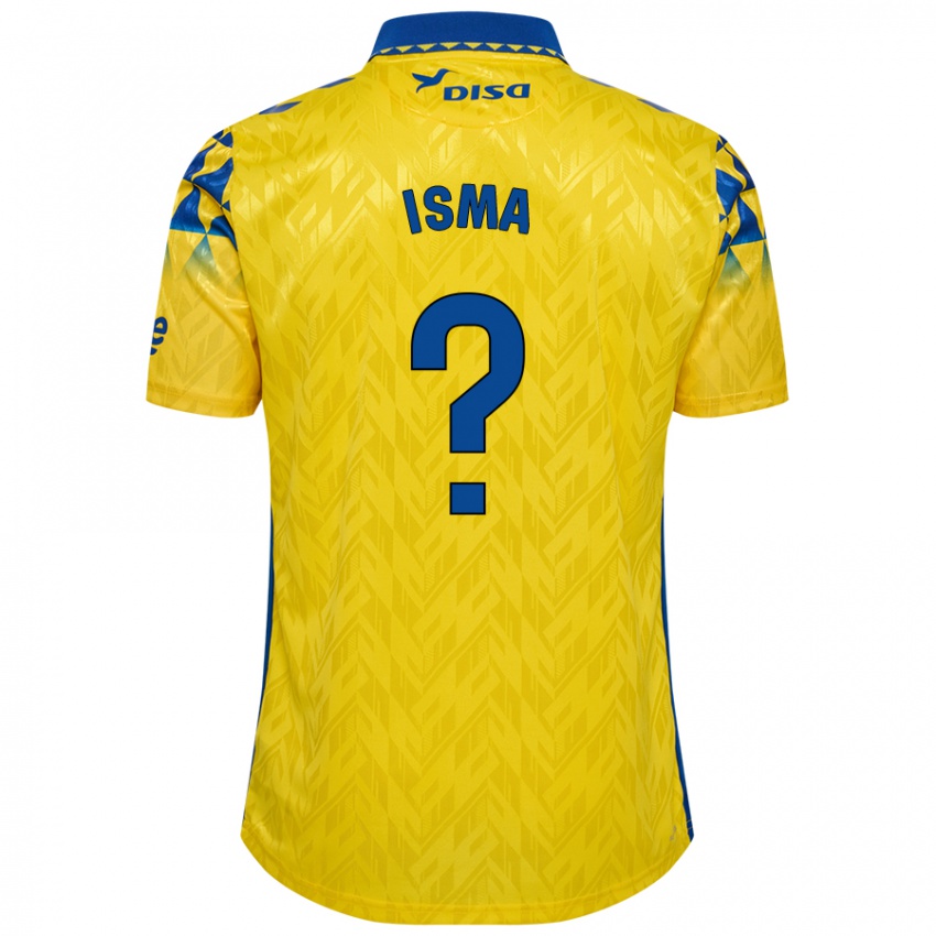 Criança Camisola Isma Hernández #0 Azul Amarelo Principal 2024/25 Camisa