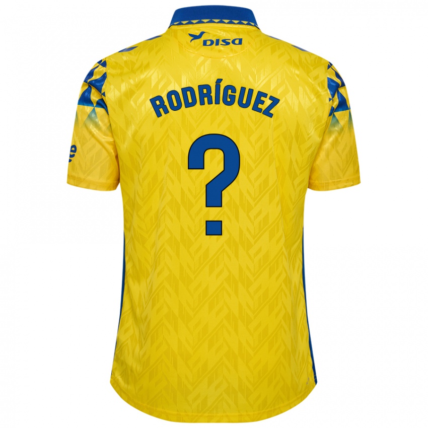 Criança Camisola David Rodríguez #0 Azul Amarelo Principal 2024/25 Camisa