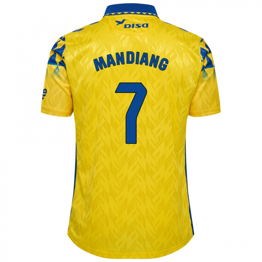 Criança Camisola Saliou Mandiang #7 Azul Amarelo Principal 2024/25 Camisa