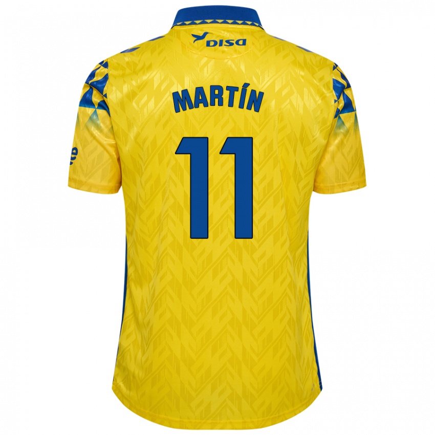 Criança Camisola Diego Martín #11 Azul Amarelo Principal 2024/25 Camisa