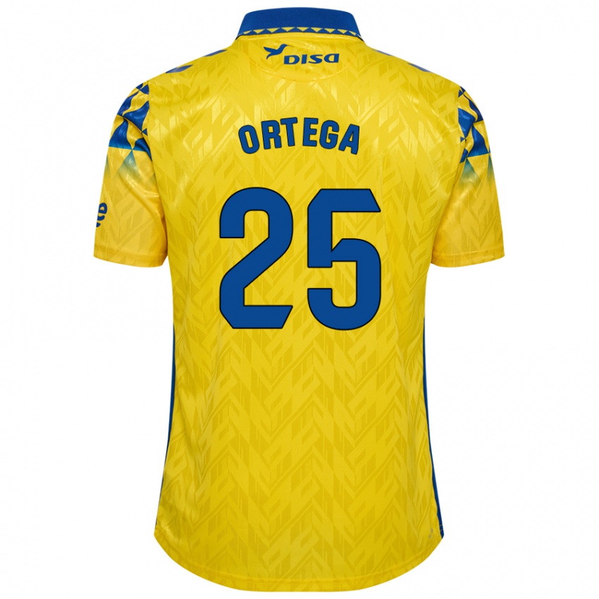 Criança Camisola Edián Ortega #25 Azul Amarelo Principal 2024/25 Camisa