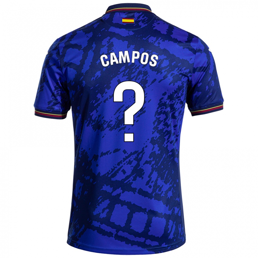 Criança Camisola Álex Campos #0 Azul Mais Escuro Principal 2024/25 Camisa