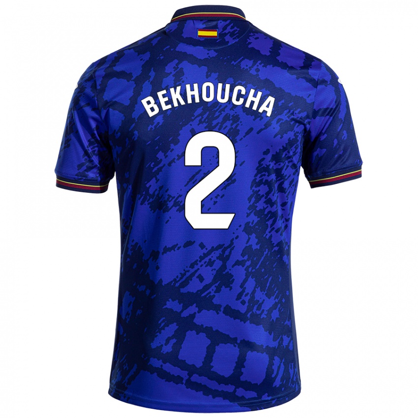 Criança Camisola Ismael Bekhoucha #2 Azul Mais Escuro Principal 2024/25 Camisa