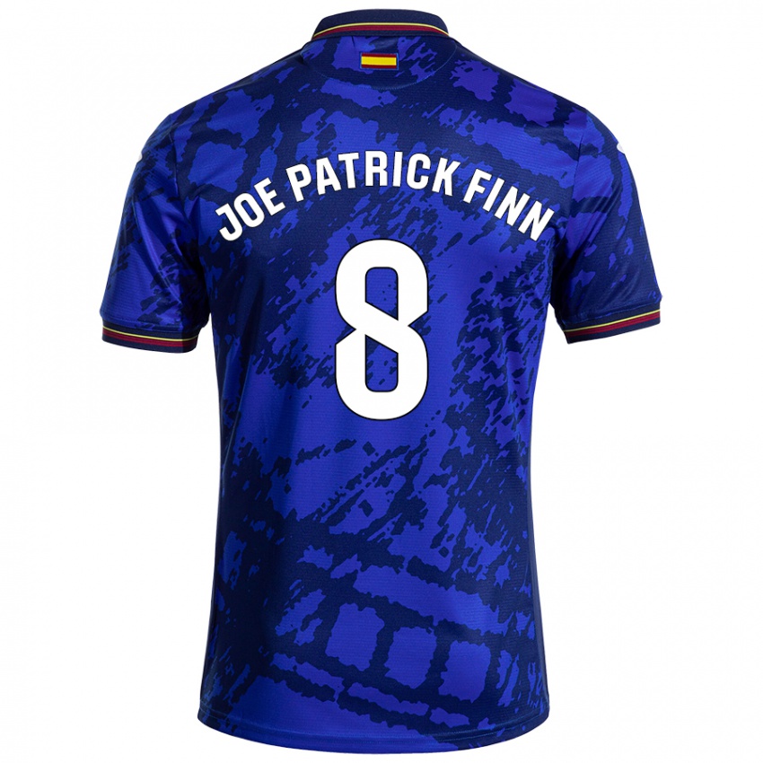 Criança Camisola John Joe Patrick Finn #8 Azul Mais Escuro Principal 2024/25 Camisa