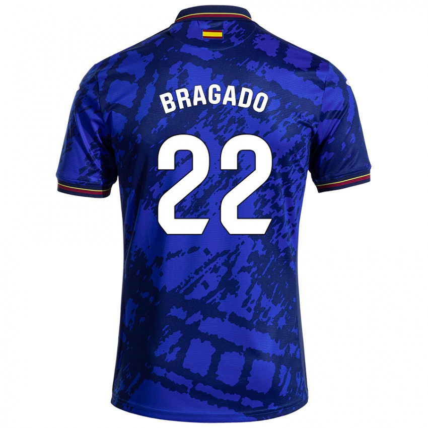 Criança Camisola Alonso Bragado #22 Azul Mais Escuro Principal 2024/25 Camisa