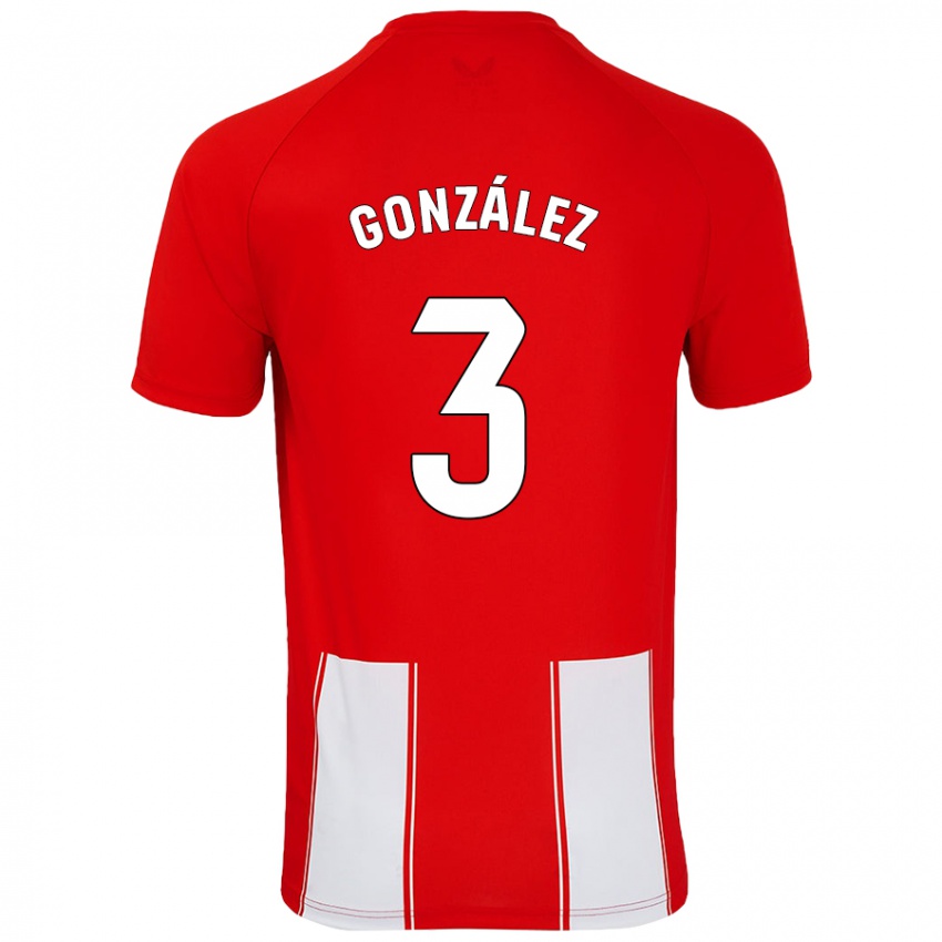 Criança Camisola Edgar González #3 Branco Vermelho Principal 2024/25 Camisa