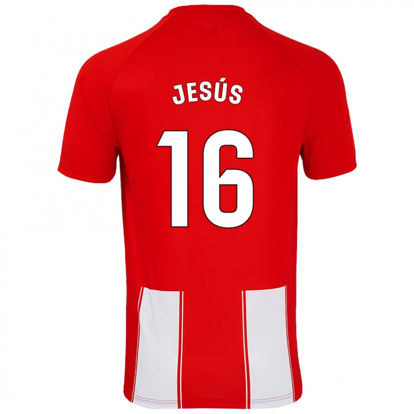 Criança Camisola Antonio Jesús #16 Branco Vermelho Principal 2024/25 Camisa