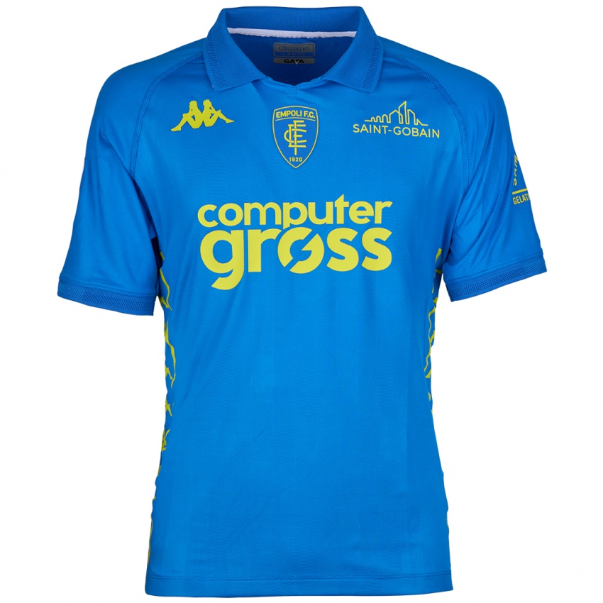 Criança Camisola Francesco Caputo #9 Azul Principal 2024/25 Camisa