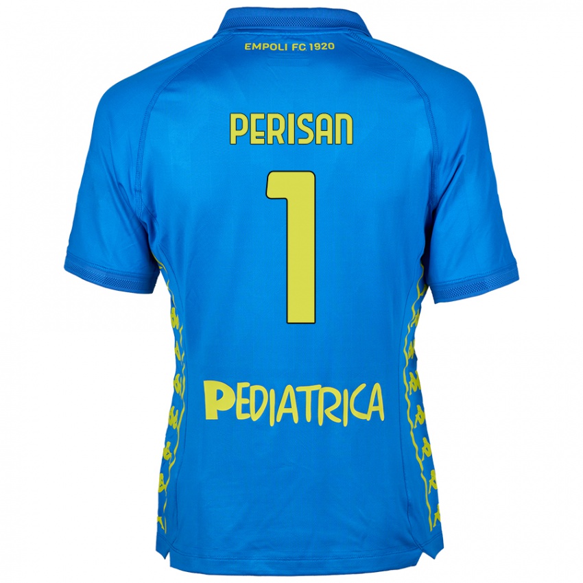 Criança Camisola Samuele Perisan #1 Azul Principal 2024/25 Camisa