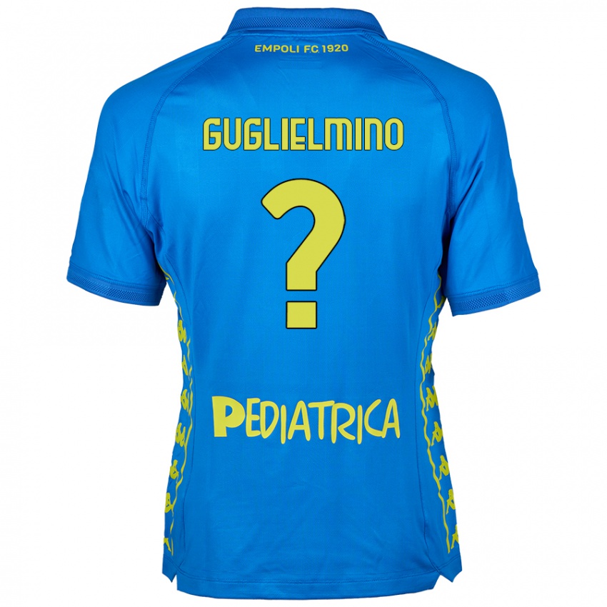 Criança Camisola Federico Guglielmino #0 Azul Principal 2024/25 Camisa